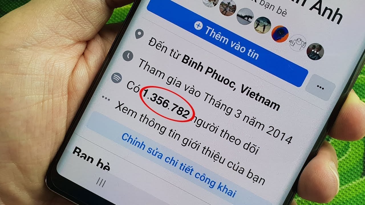 Tăng lượt người theo dõi Facebook