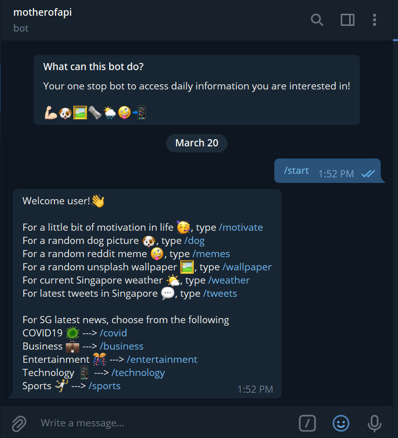 tạo bot telegram