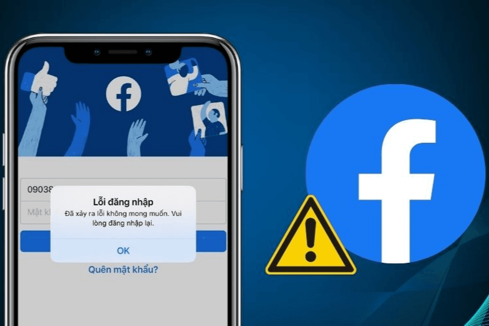 Không load được bảng tin Facebook