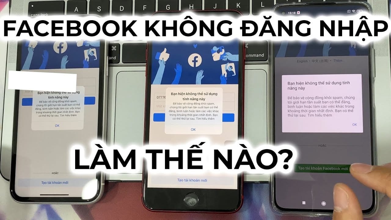 Lỗi Facebook không thể sử dụng tính năng này