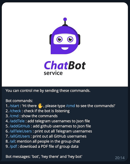 Quy trình phát triển bot Telegram