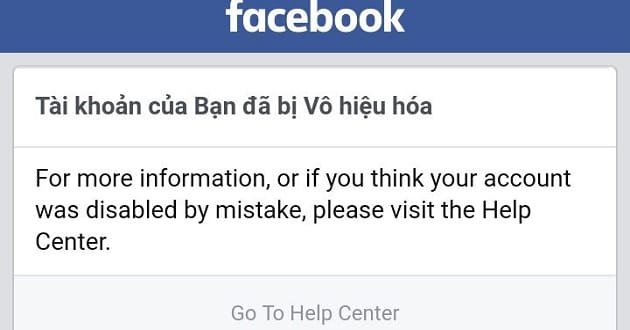 904 cach lay lai tai khoan facebook bi vo hieu hoa nhanh
