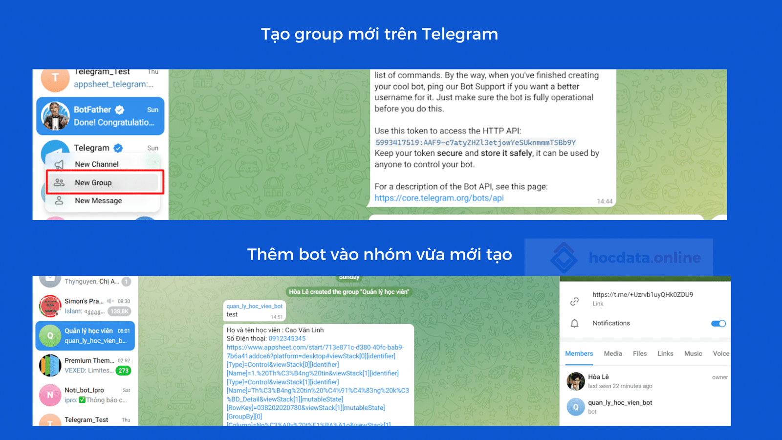 Công cụ hỗ trợ Bot Telegram
