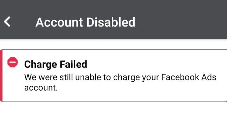 Common Reasons Why Payment Failed in Facebook Ads