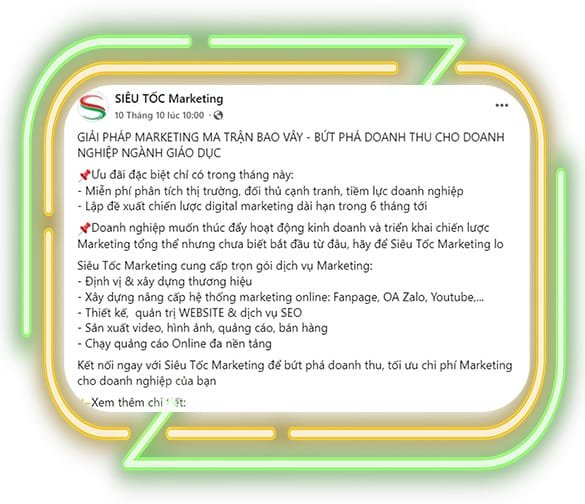 Dịch vụ quảng cáo Facebook hiệu quả