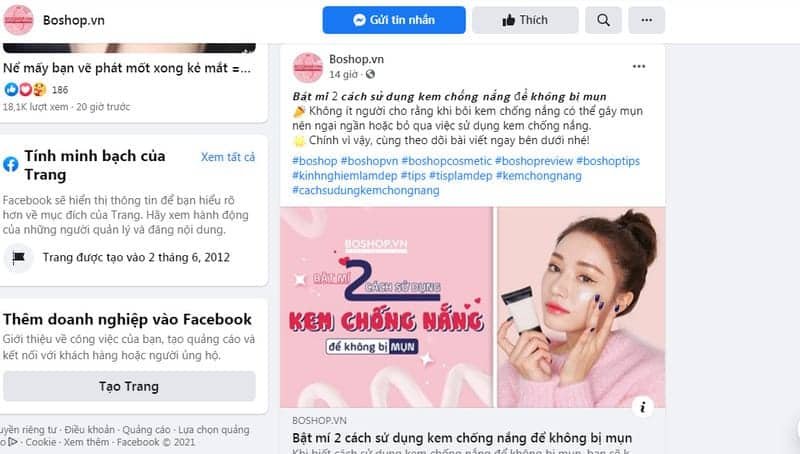 Yếu tố ảnh hưởng đến tương tác trên Facebook