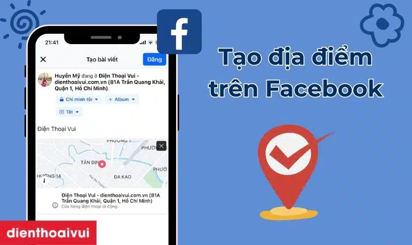 Địa điểm checkin trên Fanpage Facebook