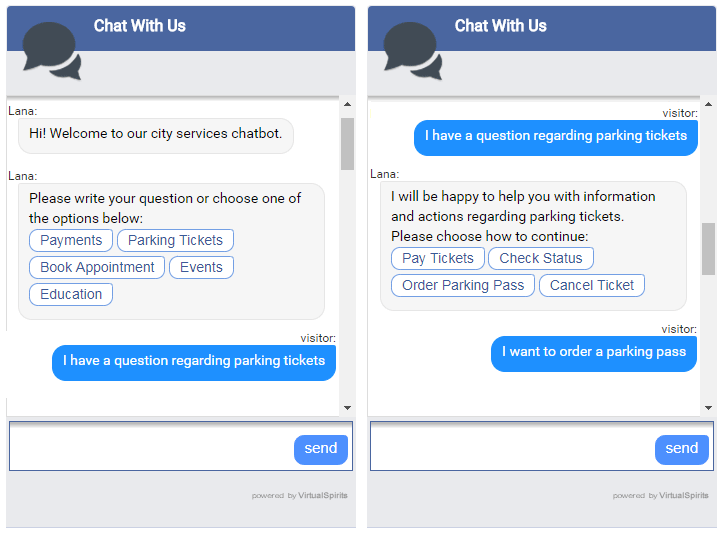 Chatbot Flow Government Example