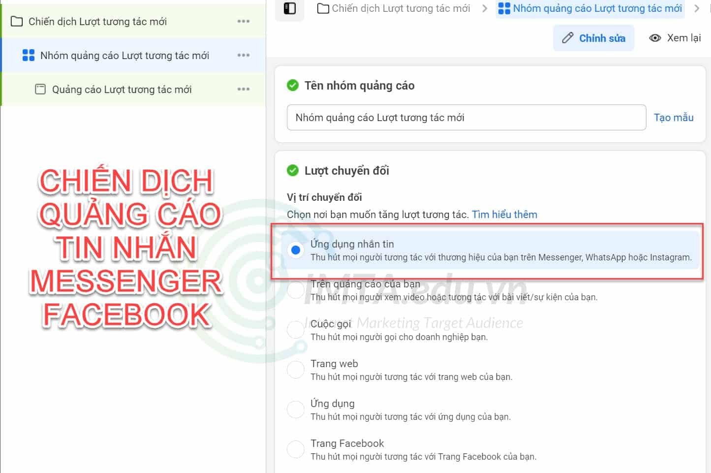 Tối ưu quảng cáo Messenger