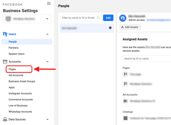 create asset in business manager step 1 800