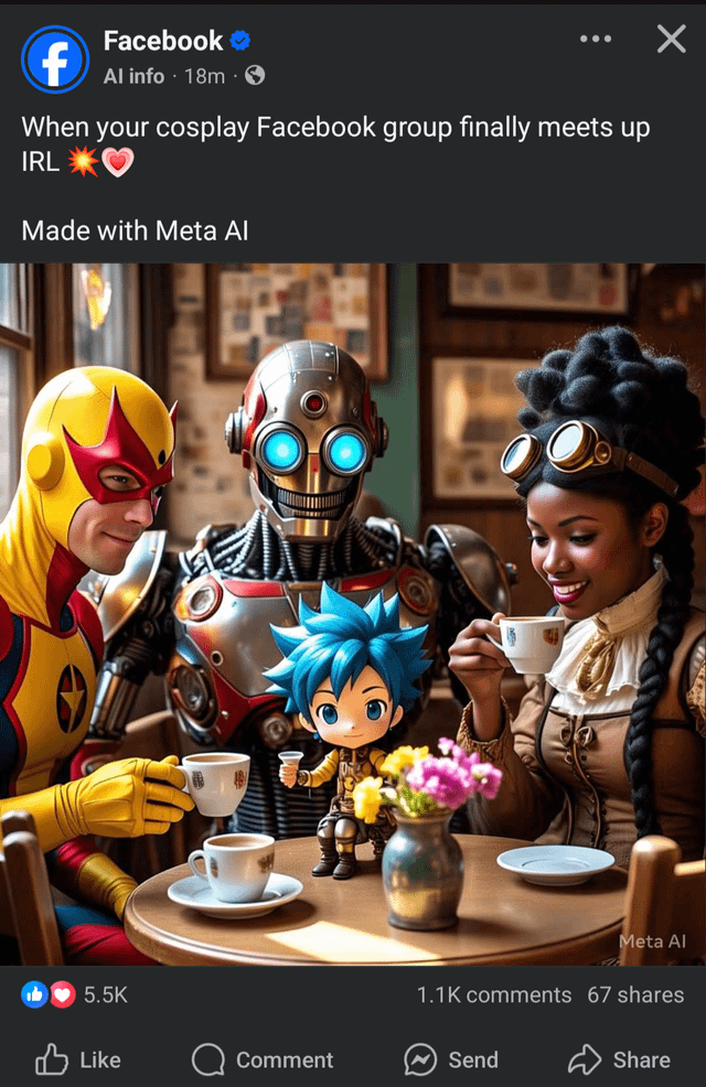 AI comment filtering on Facebook