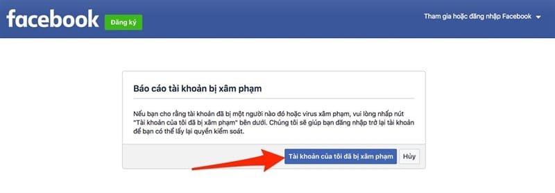 Khôi phục Facebook qua bạn bè