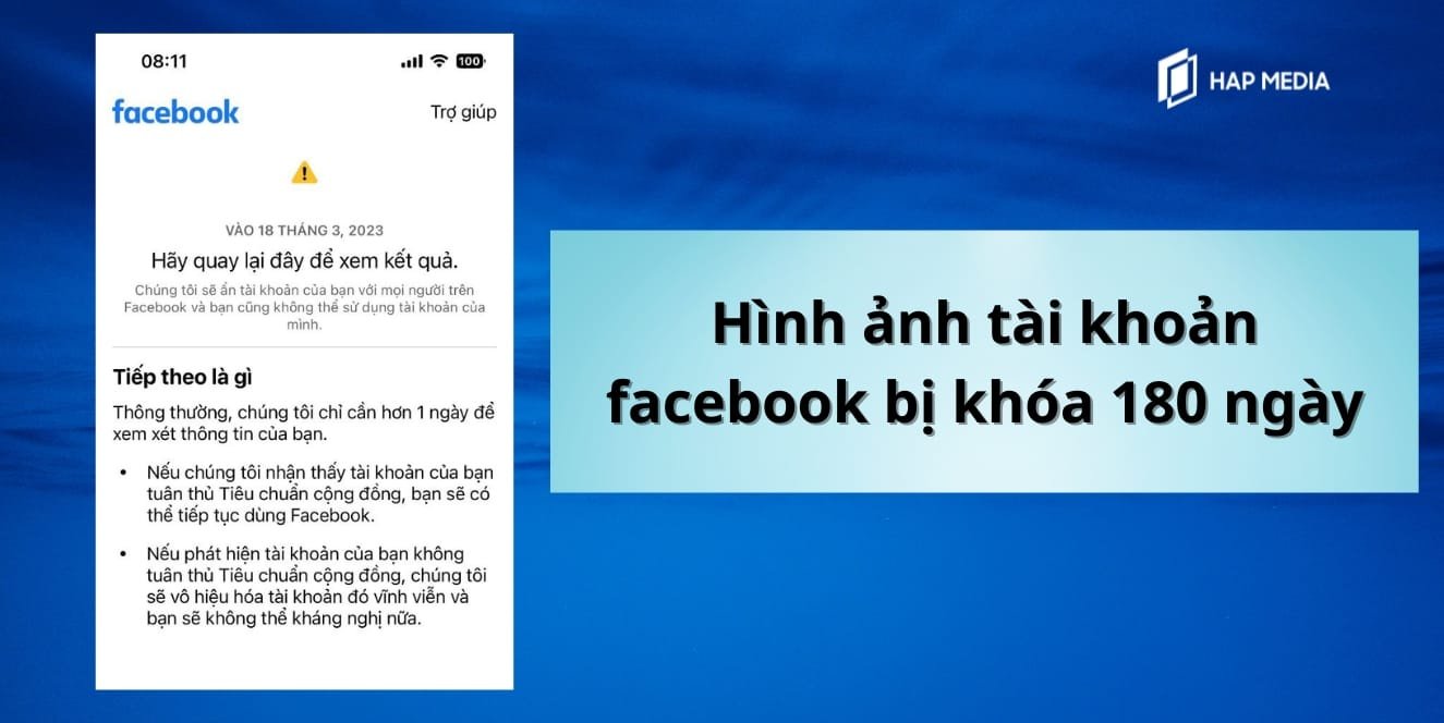 Tài khoản Facebook bị khóa