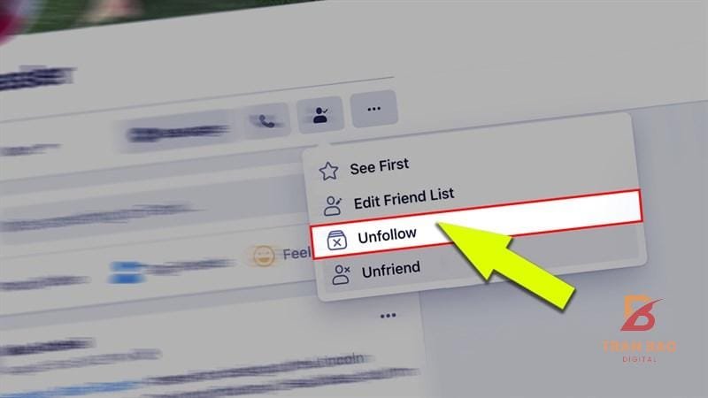 unfollow facebook