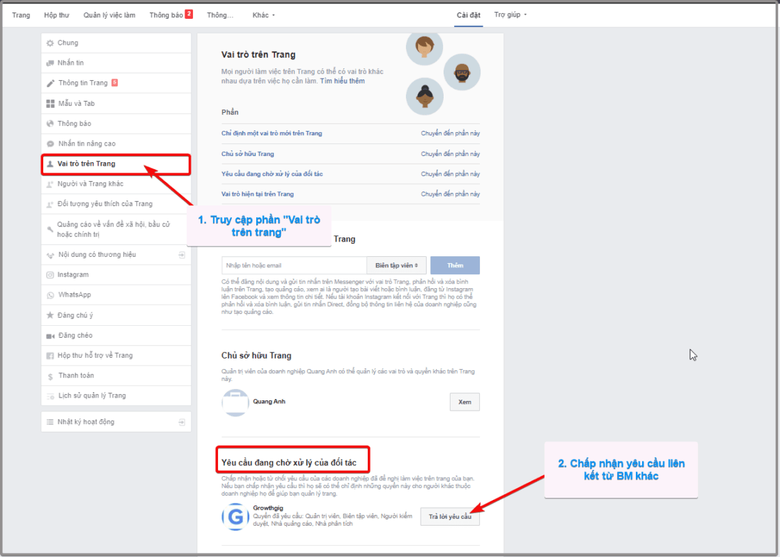 lien ket facebook fanpage voi trinh quan ly doanh nghiep 3 1