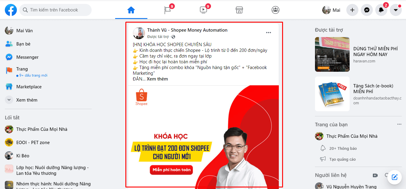 Tối ưu chạy quảng cáo Facebook miễn phí