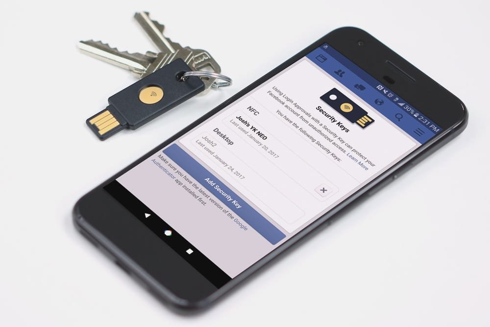 su dung yubico voi facebook