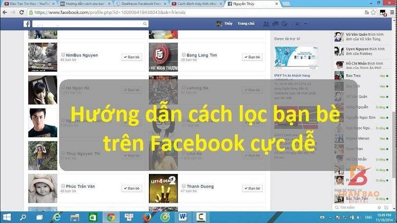 tai sao loc ban be facebook