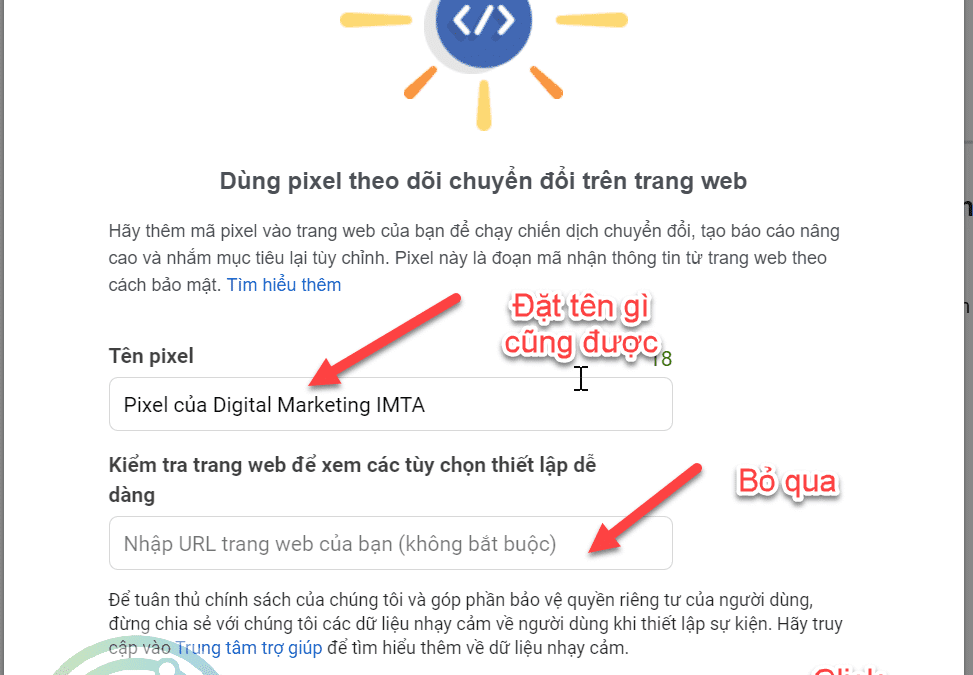 Cài Đặt Pixel Facebook