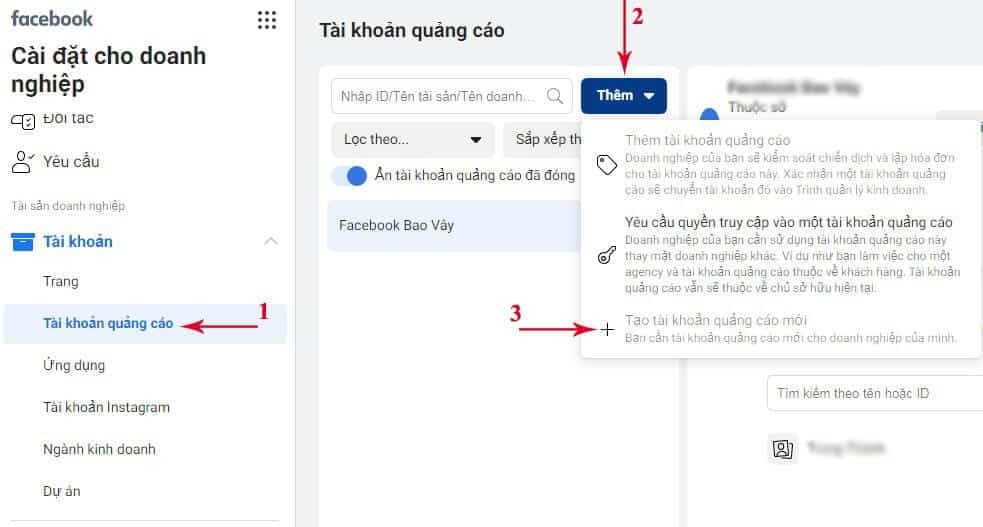 Cách Tạo Tài Khoản Quảng Cáo Doanh Nghiệp Chuẩn Chạy Quảng Cáo 2 cách tạo tài khoản quảng cáo doanh nghiệp chuẩn chạy quảng cáo Tạo tài khoản quảng cáo