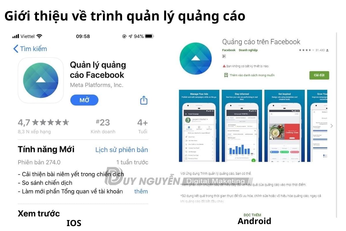 Quản lý quảng cáo trên Facebook