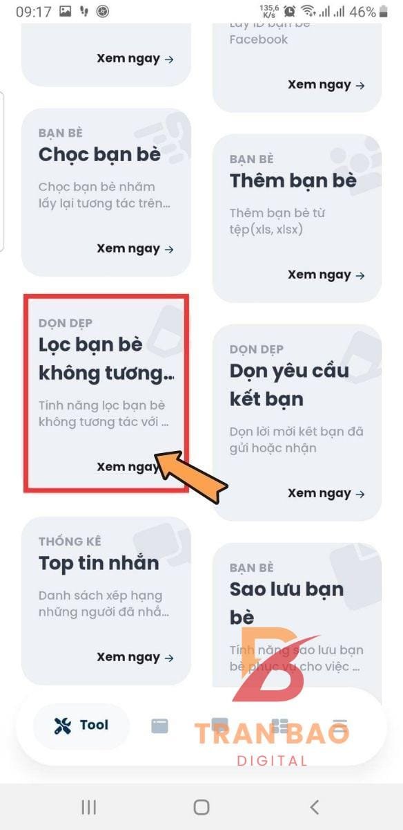Ứng Dụng Lọc Bạn Bè